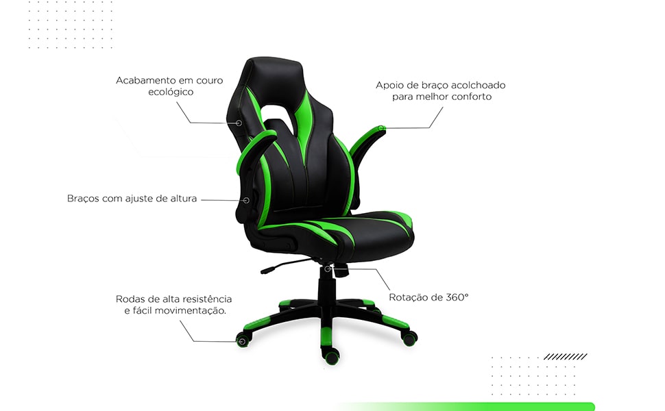Cadeira Gamer GT Green